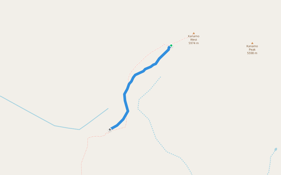 faster descent walking route map in Dhar Dum Bachen