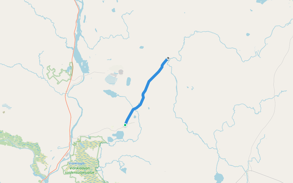 Ruijantie walking route map in Moskuvaara