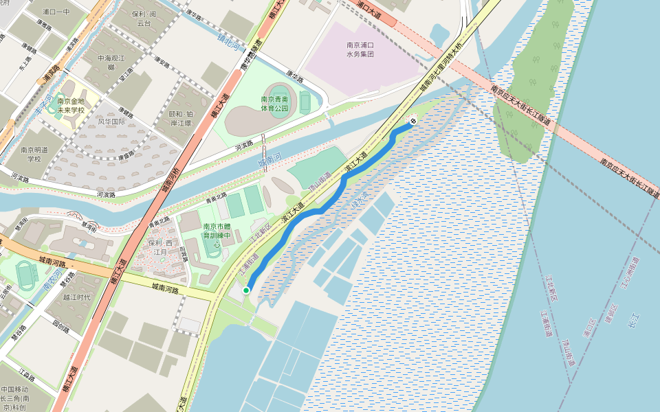 江北新区滨江风光带绿道
