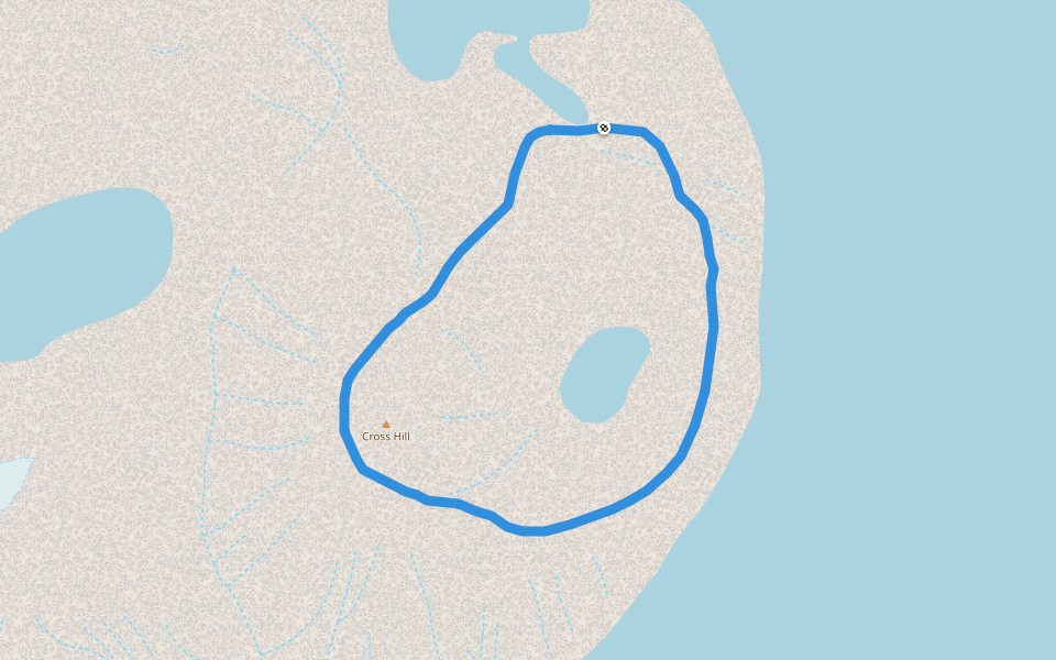 Crater Walk walking route map in Deception Station