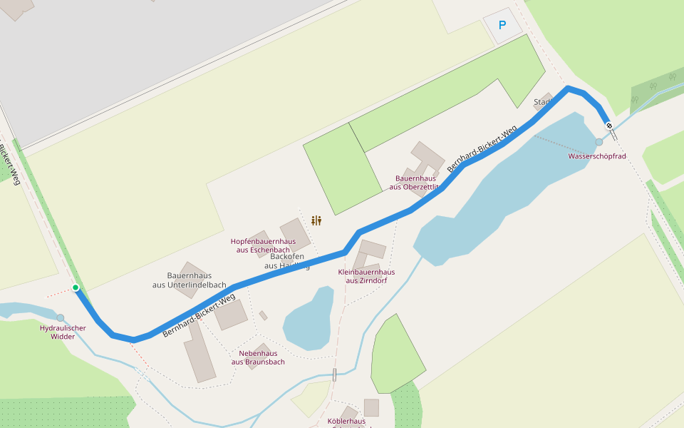 Bernhard-Bickert-Weg walking route map in Bad Windsheim