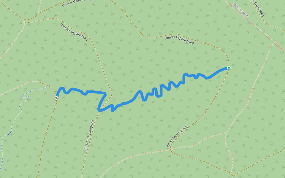 Biketrail Arlesheim: Meierten Trail walking route map in Münchenstein