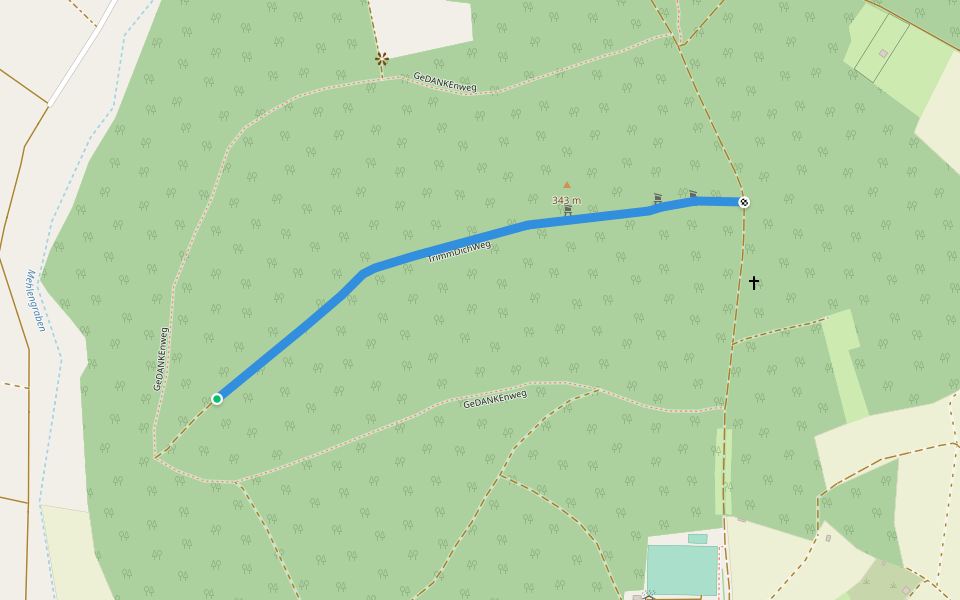 TrimmDichWeg walking route map in Greußenheim