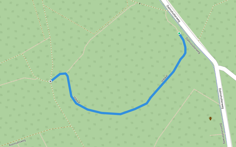 stikwal walking route map in Dalfsen