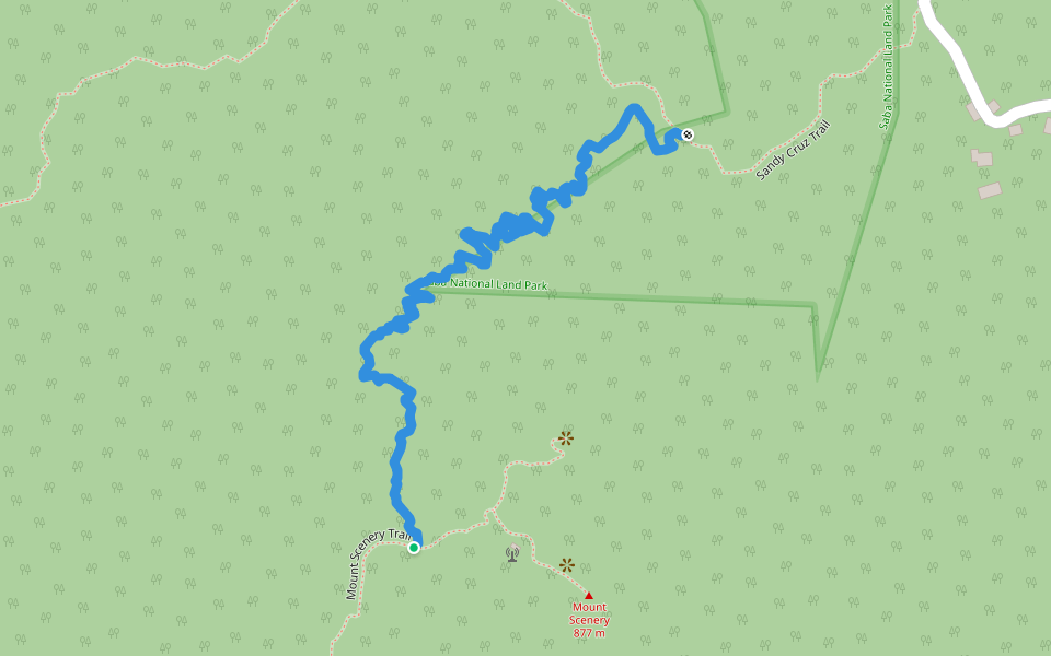 Eflin Forrest Trail walking route map in Zion's Hill