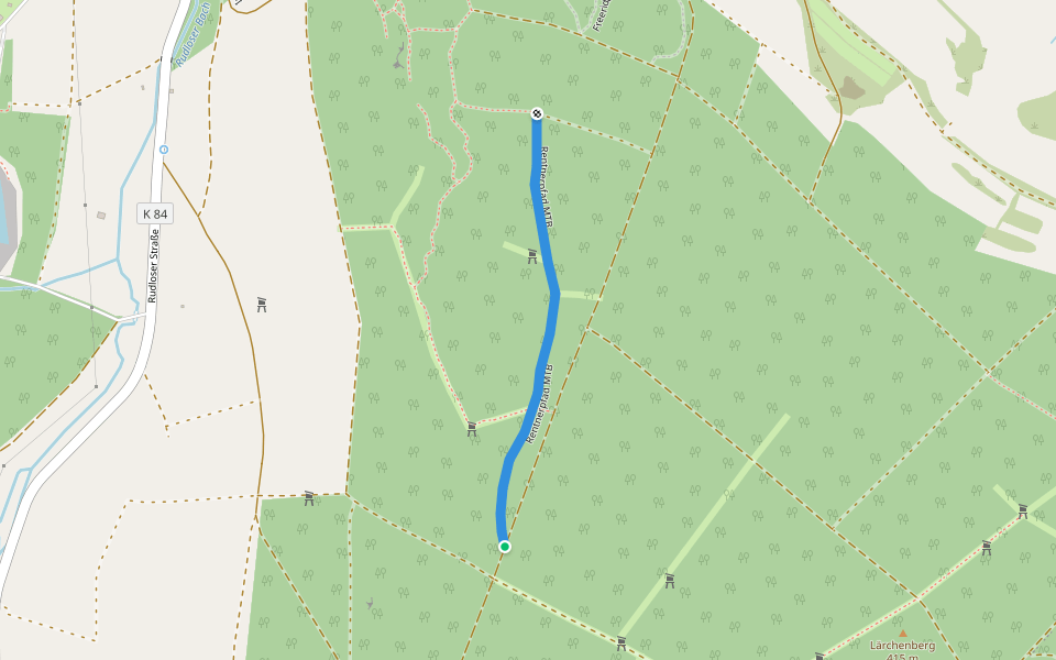 Rentnerpfad MTB walking route map in Wartenberg