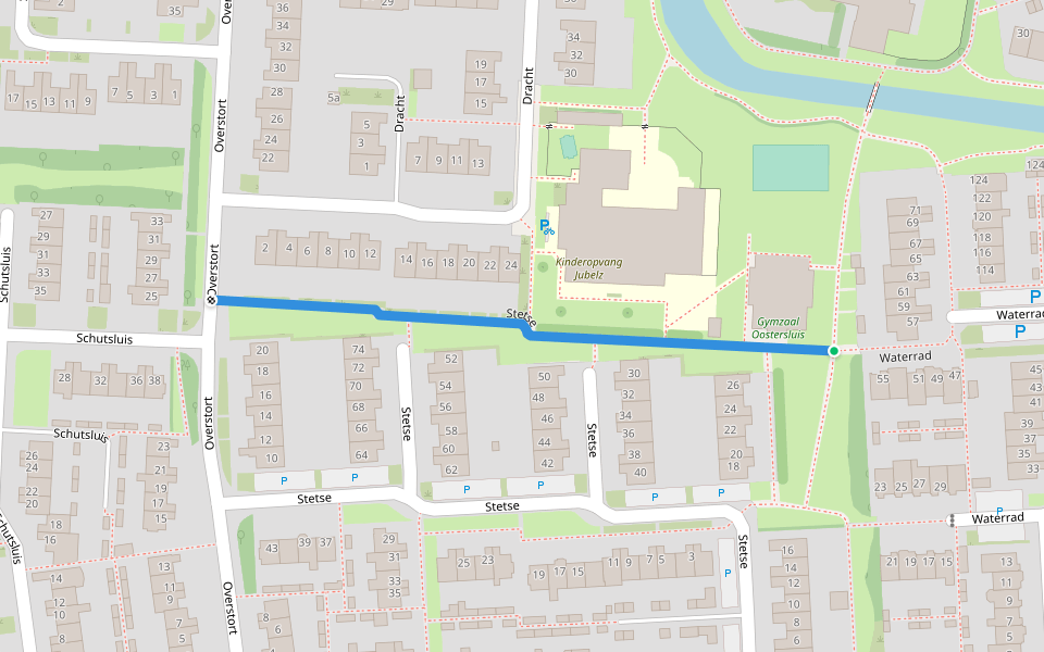 Stetse walking route map in Grootebroek