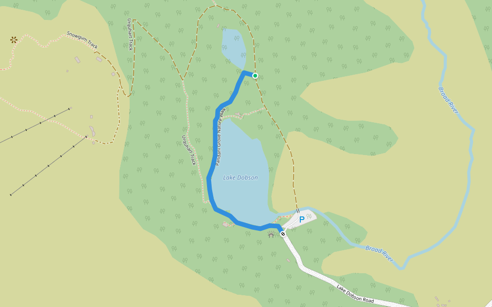 Pandani Grove Nature Walk walking route map in Mount Field