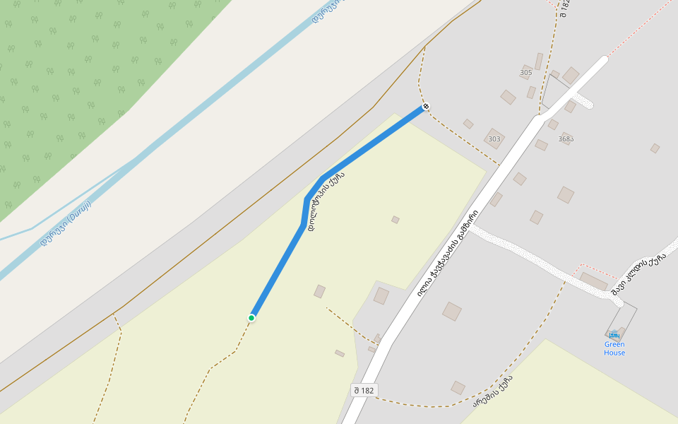 დოლოჭოპის ქუჩა walking route map in Atskuri