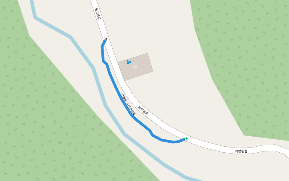 화양동 자연관찰로 walking route map in Goesan