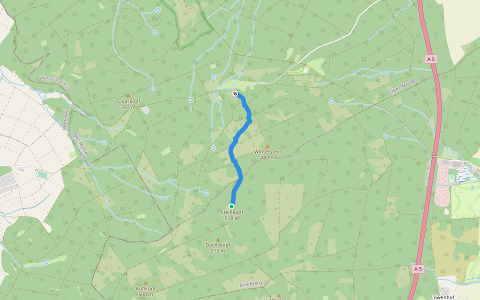 MTB Trail Winterstein Ebbelwoi walking route map in Ober-Mörlen