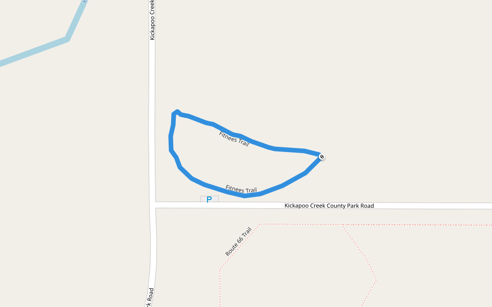 Fitnees Trail walking route map in Lincoln