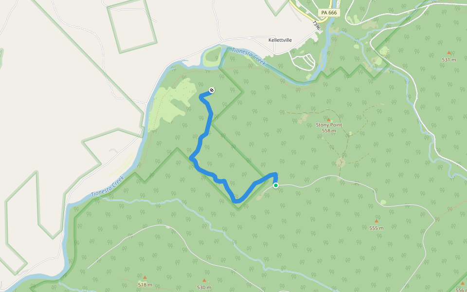 This path needs GPS mapped walking route map in Marienville