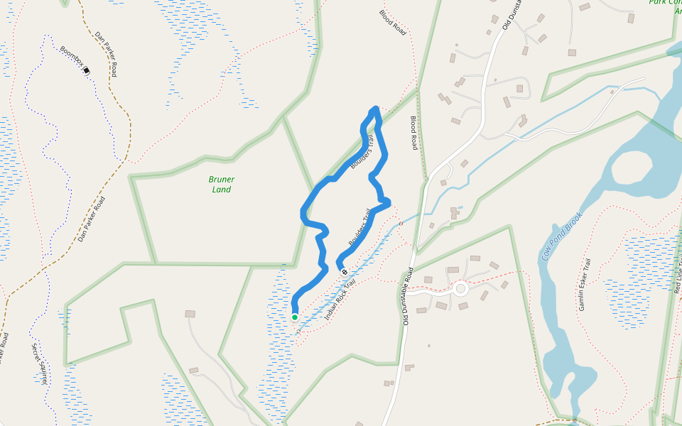 Boulders Trail Hiking Groton, Massachusetts Pacer