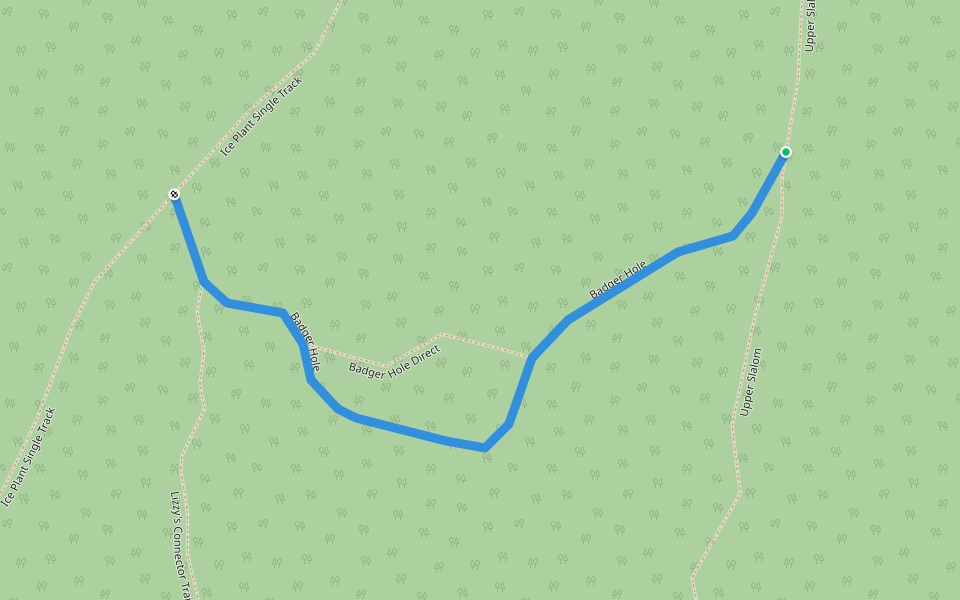 Badger Hole walking route map in Ely