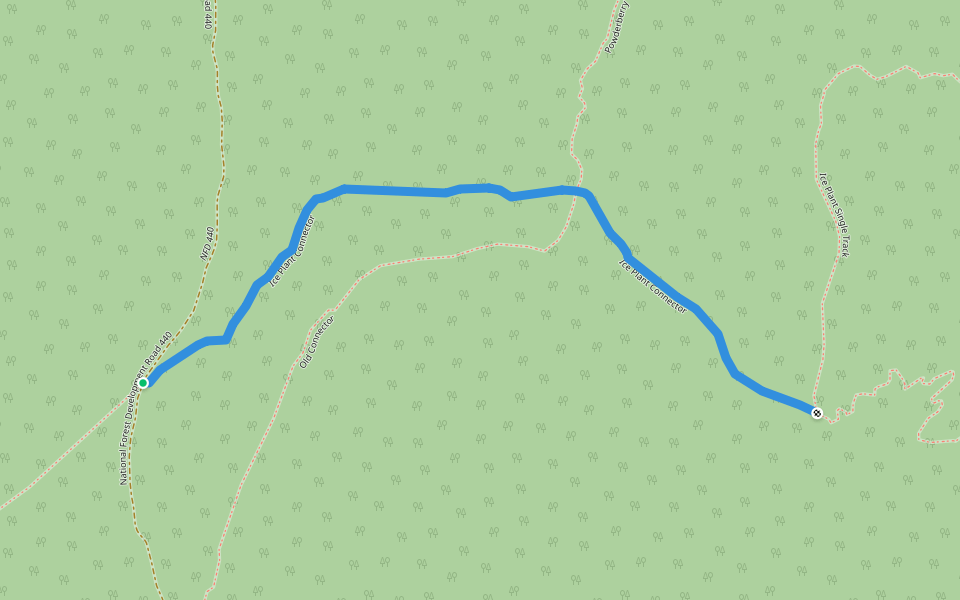 Ice Plant Connector walking route map in Ely