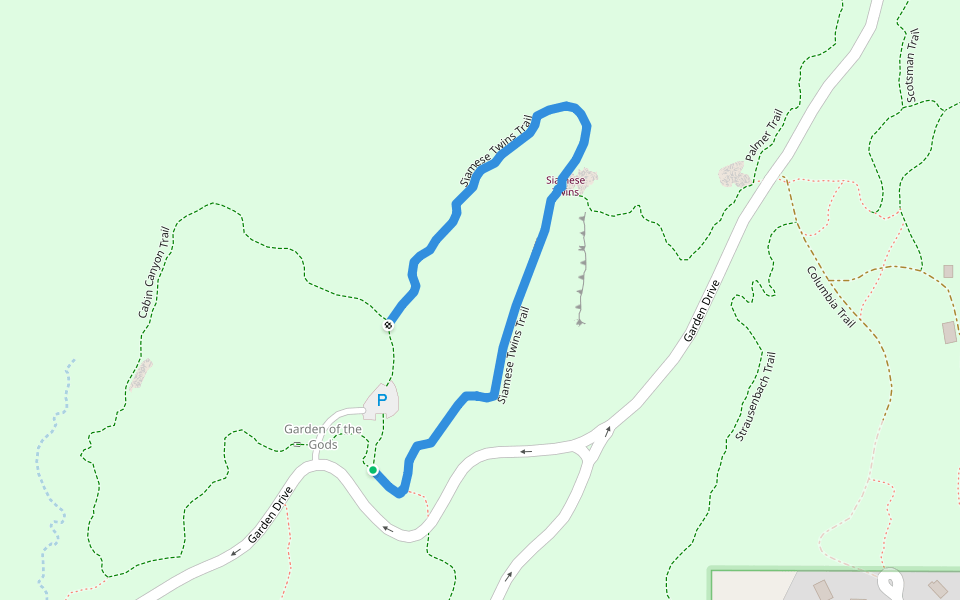 Siamese Twins Trail Hiking Colorado Springs, Colorado Pacer