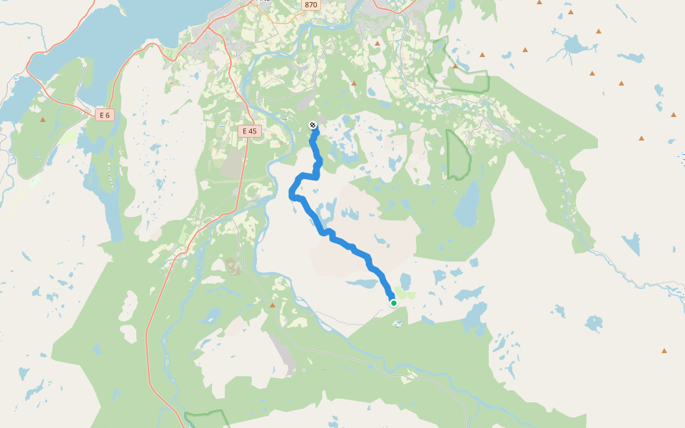 Himmelstien walking route map in Stengelsen