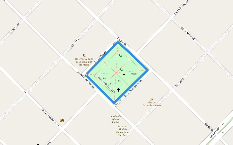 juegos walking route map in Pontevedra