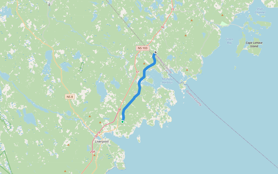 Trestle Trail walking route map in Brooklyn