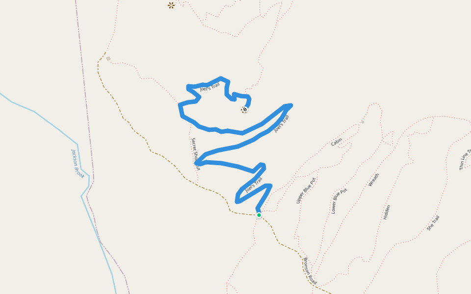 Joel's Trail walking route map in Elizabethtown