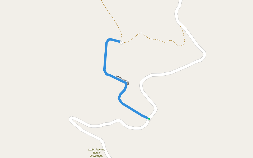 hamuhe link walking route map in Kikorongo