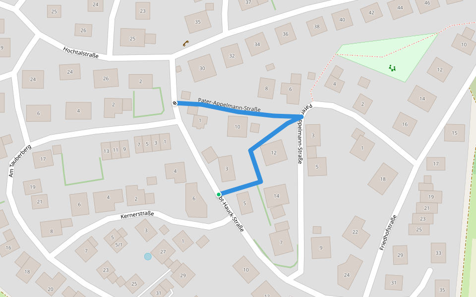 Pater-Appelmann-Straße walking route map in Lauda-Königshofen