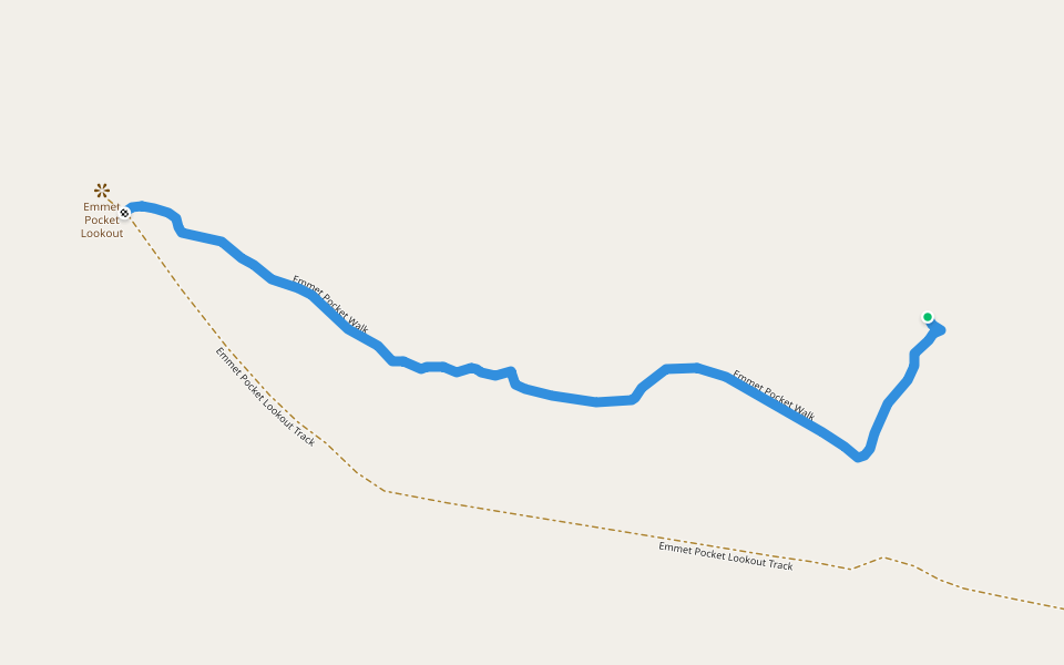 Emmet Pocket Walk walking route map in Adavale