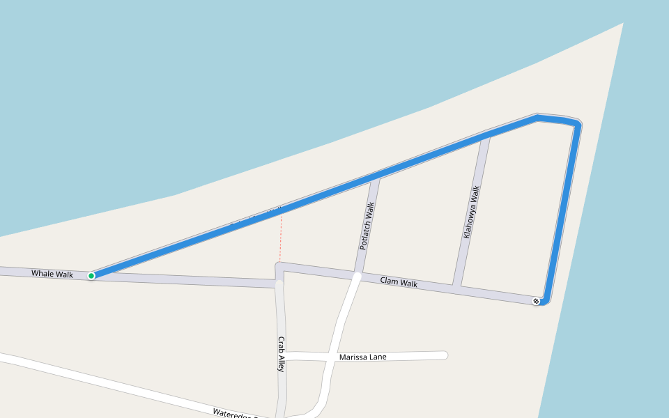 Point View Walk walking route map in Langley