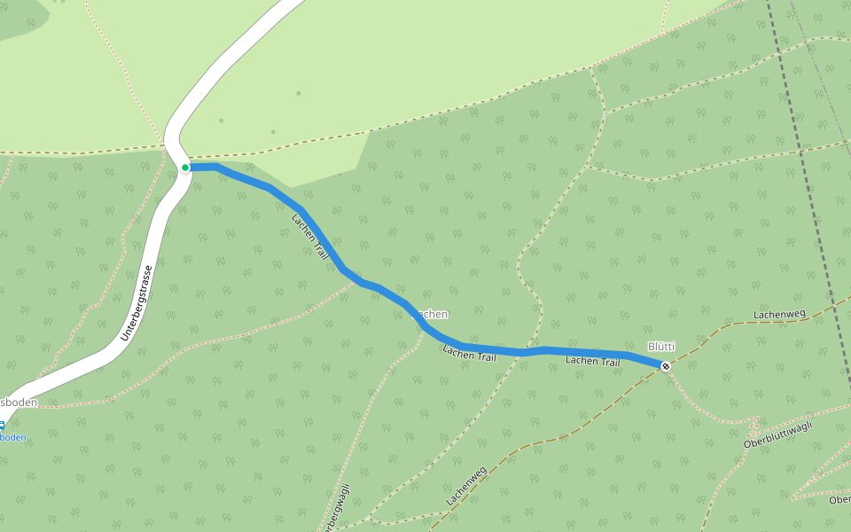 Lachen Trail walking route map in Grenchen