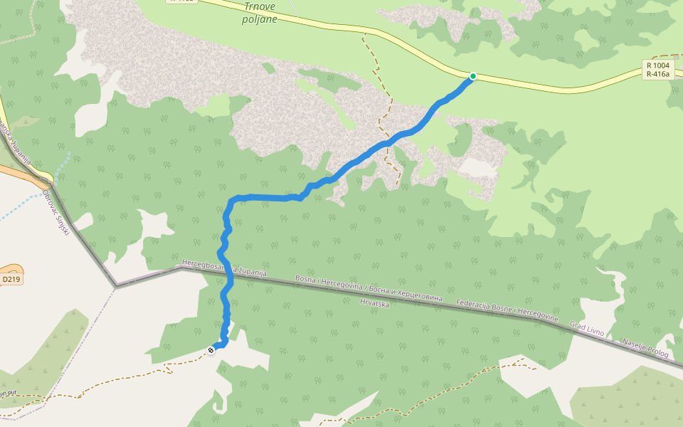 Gospin put walking route map in Prolog