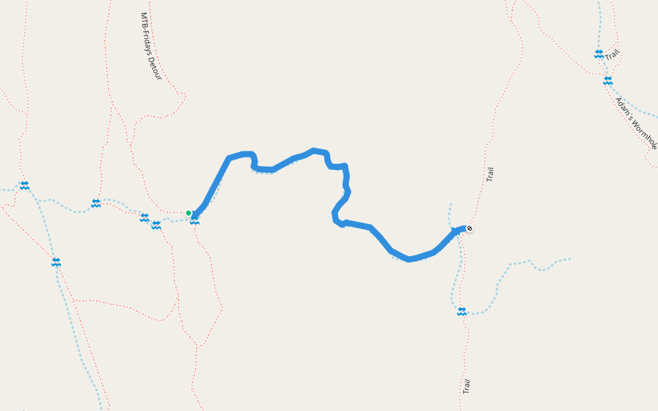 Draft Route to Wormhole walking route map in Showkah