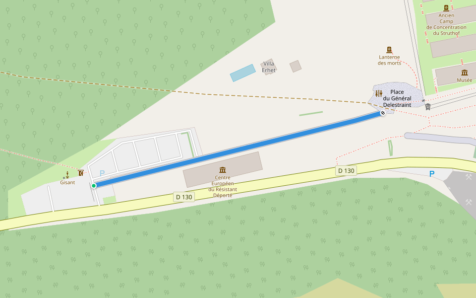 Avenue du Général Frère walking route map in Natzwiller