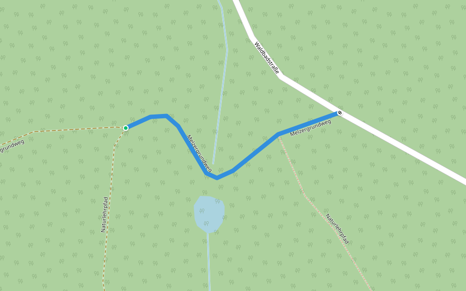 Melzergrundweg walking route map in Reinhardtsdorf-Schöna