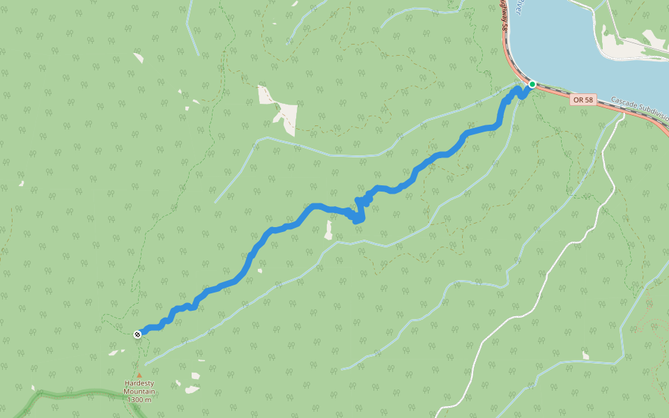 Eula Ridge Trail #3463 walking route map in Lowell