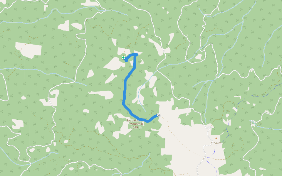Saddleblanket Trail #3487 walking route map in Lowell