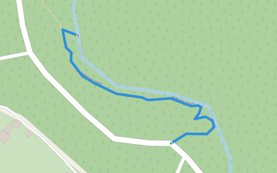 оффроад трейл walking route map in Morozovo