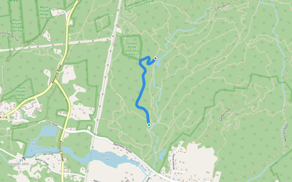 IMBA Access walking route map in Granby