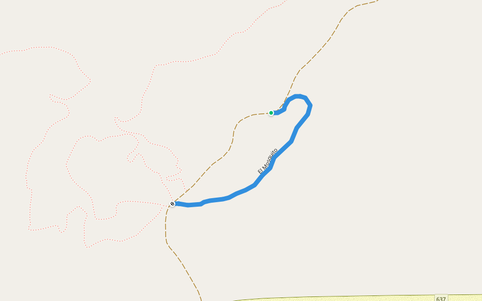 El Mosquito walking route map in Esterhazy