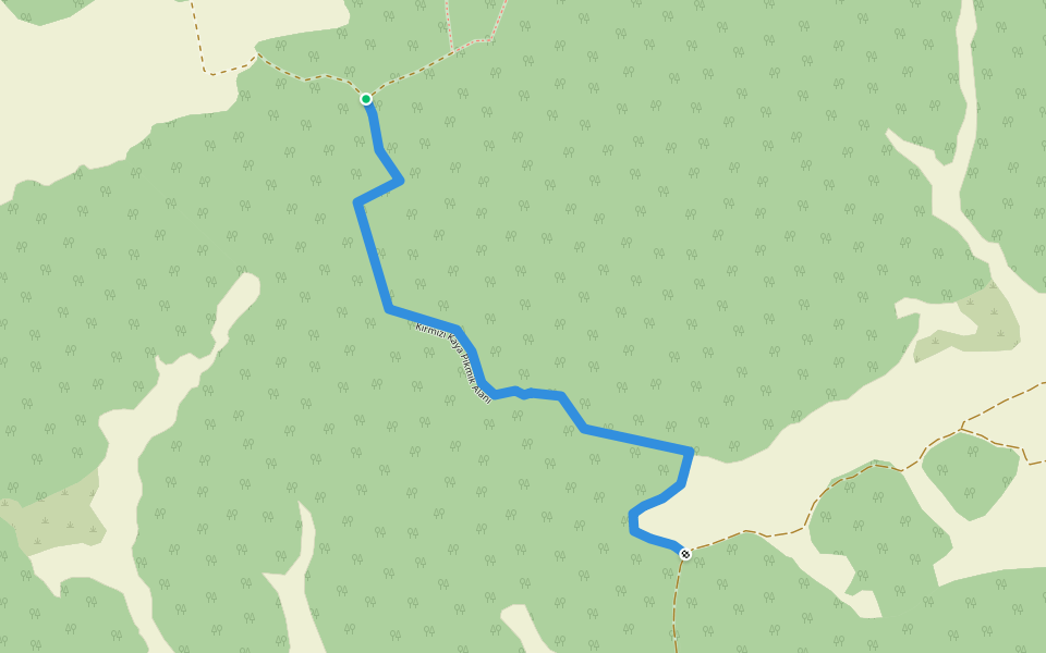 Kırmızı Kaya Pikmik Alanı walking route map in Dipkarpaz