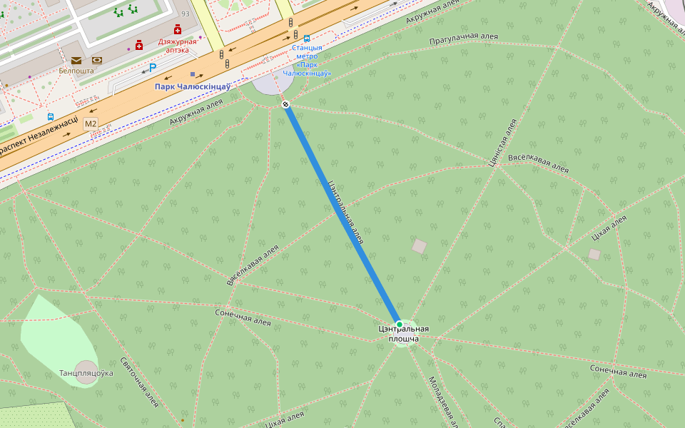 Цэнтральная алея