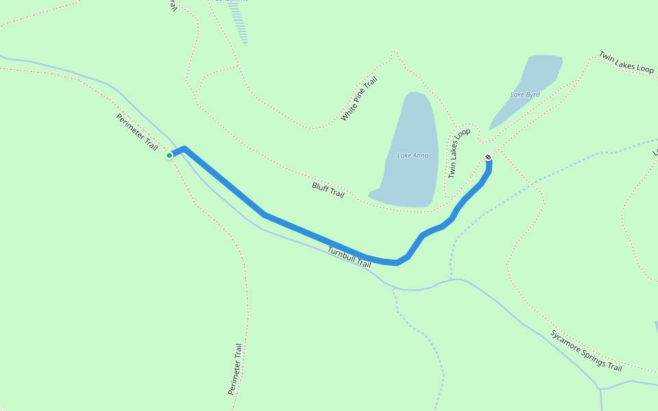 Turnbull Trail walking route map in Fairview