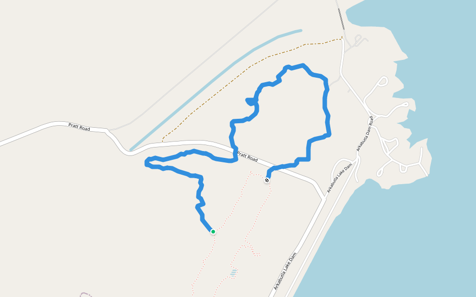 5-Mile Hiking Trail walking route map in Coldwater