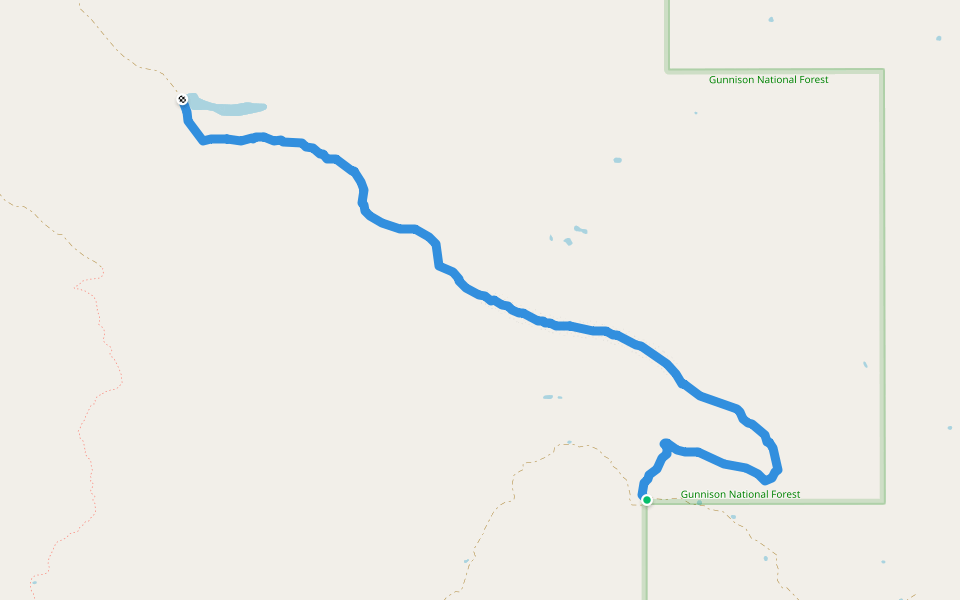 Buck Mesa Trail walking route map in Somerset
