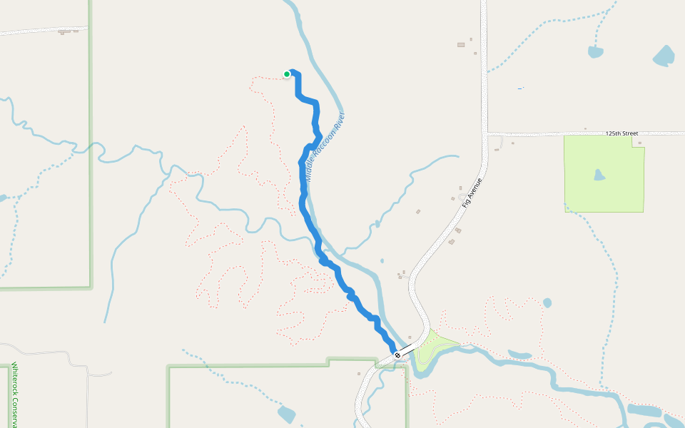 River Trail walking route map in Coon Rapids