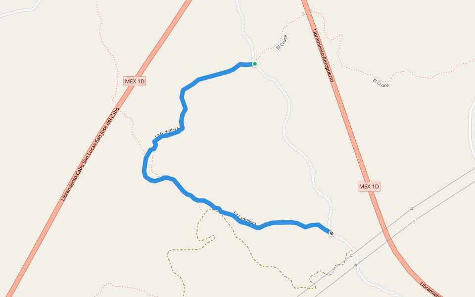 La Ladrillera walking route map in San José del Cabo