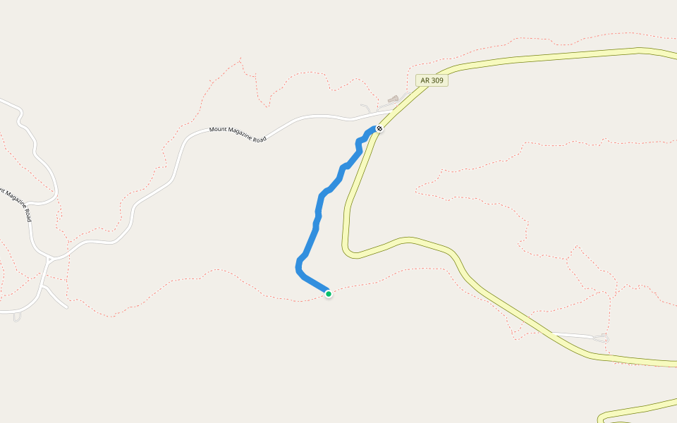 Greenfield Trail walking route map in Havana