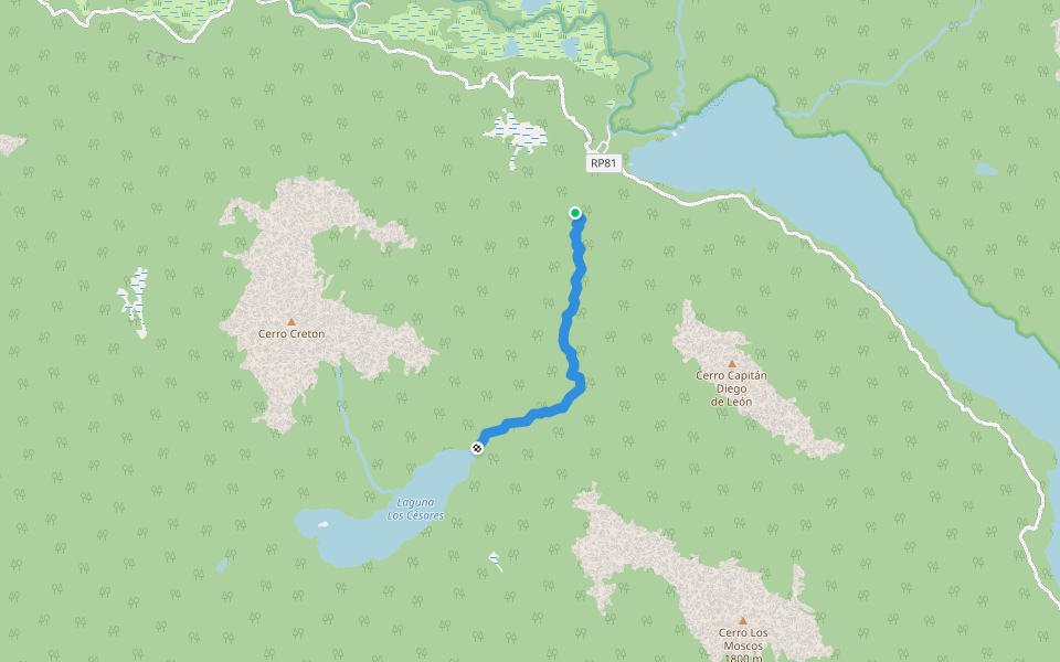 Senderos laguna Los Césares