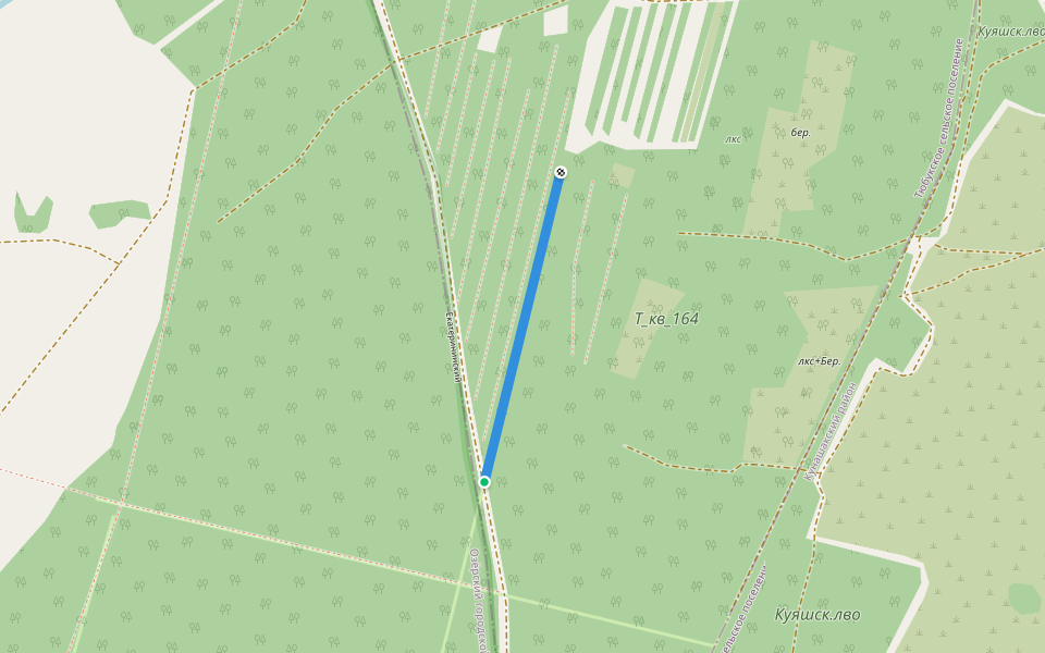 реликт.кварт.посека walking route map in Musakaeva