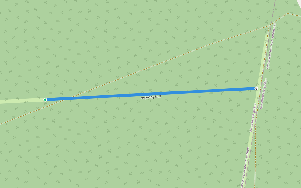неразрубл.? walking route map in Musakaeva